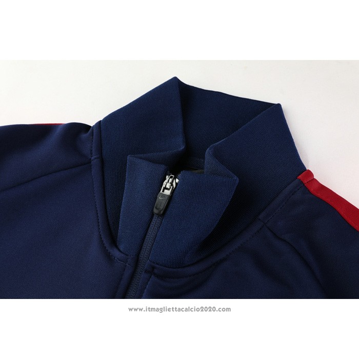 Tuta da Track Giacca Atletico Madrid 2020 2021 Blu e Rosso